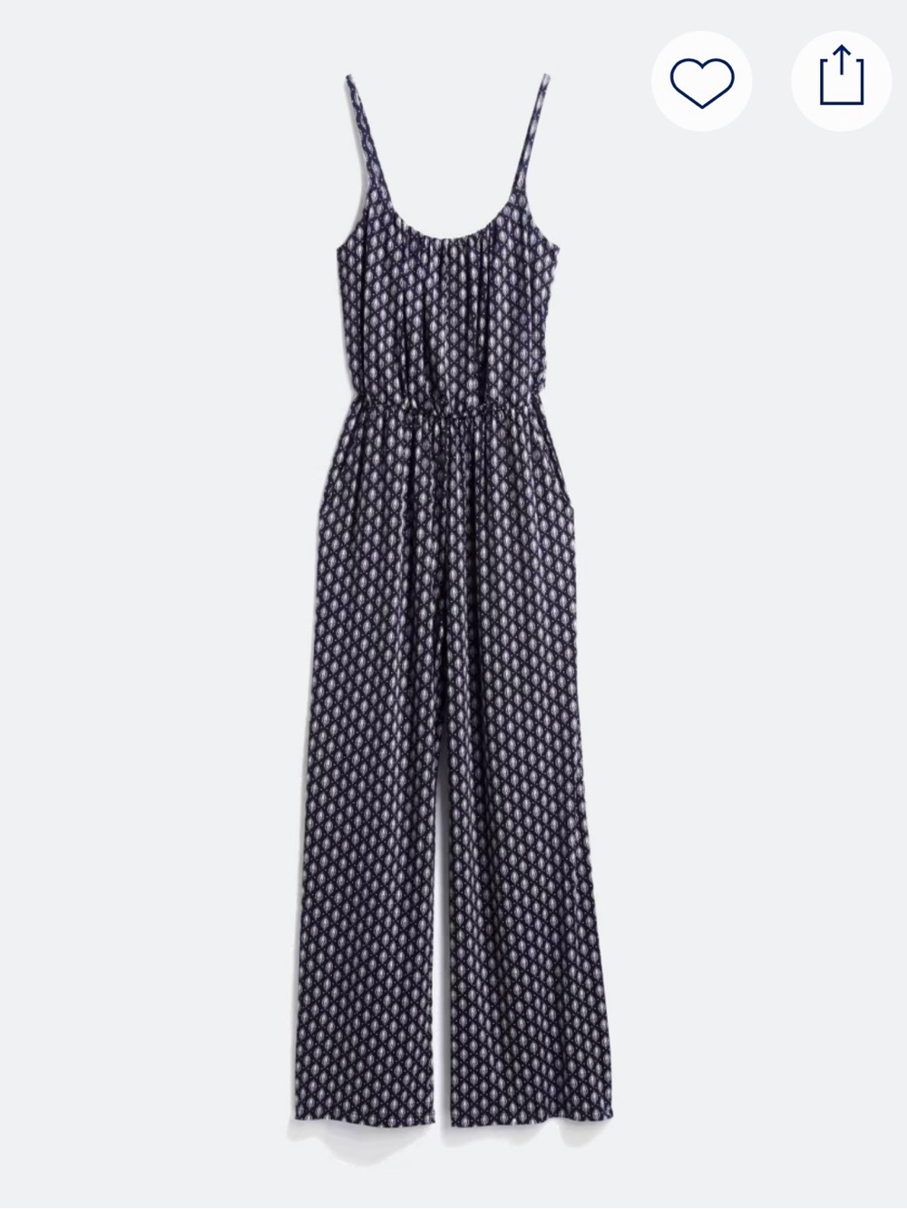 Kaileigh Stitch Fix Adalia Wide Leg Paisley Jumpsuit Pockets Size L - Picture 5 of 16